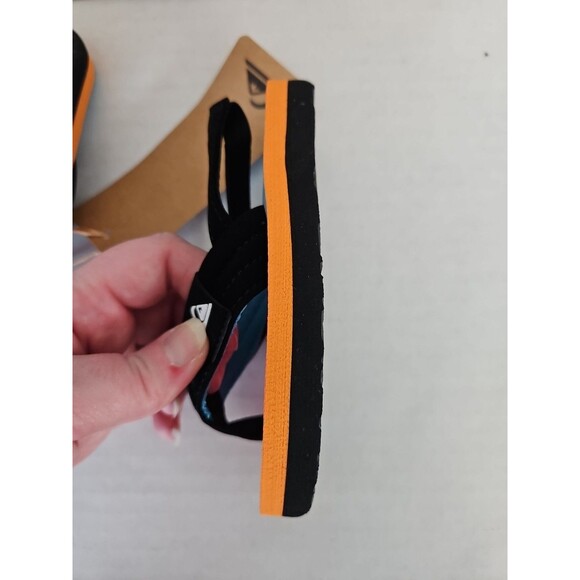 Quicksilver Kids Molokai Layback Flip Flops w/ Backstrap  (Toddler) Size 6 baby - Picture 6 of 7